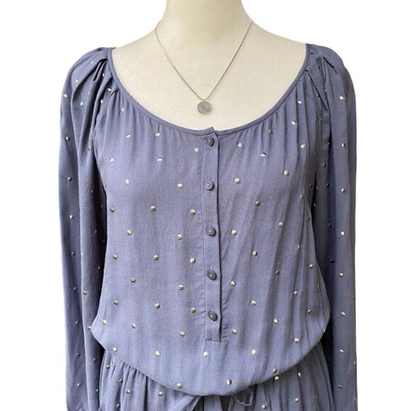 REBECCA Taylor Dot Cinched Waist Dress - Picture 2 of 14